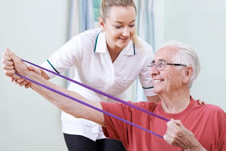 Caregiver providing consistent, familiar care to a senior